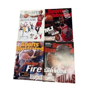 Sports Illustrated Magazines Michael Jordan Chicago Bulls Lot 4 1990s Basketball